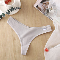 Ladies Thong Briefs Low Waist High Slit