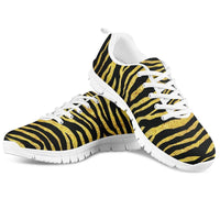 White Bottom Sneakers Custom Pattern Black Stripes New Outdoor Sneakers Casual Travel Running Shoes Men's And Women's Shoes