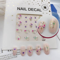 3D Bronzing Imitation Diamond Epoxy Nail Decal