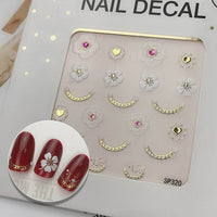 3D Bronzing Imitation Diamond Epoxy Nail Decal