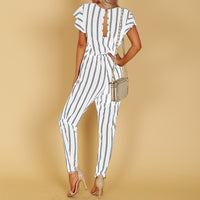Cross V-Neck Halter Jumpsuit