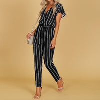 Cross V-Neck Halter Jumpsuit