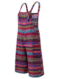 Women's Bohemian Jumpsuit Loose Casual Suspenders Wide Leg Pants Women
