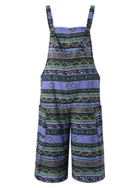 Women's Bohemian Jumpsuit Loose Casual Suspenders Wide Leg Pants Women