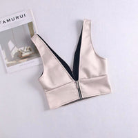Summer New Style Short Sexy Slim Silk Satin Texture Vest Women