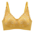 Latex Antibacterial Non-marking Lace Underwear No Steel Ring Gathers Comfortable Beautiful Back Bra Women