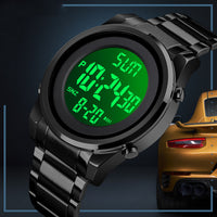 Skmei Time Beauty Southeast Asia Electronic Watch Men's Stainless Steel Band Business Fashion Chronograph Brand Watch