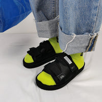 Anti-slip Flip Flops Tide Brand Sandals And Breathable Cloth Face Tide Drags