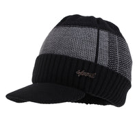 New Hat Bib Two-Piece Men's Knitted Hat Bib Autumn And Winter Plus Wool Cap Warm Woolen Hat
