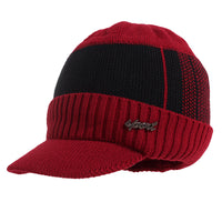 New Hat Bib Two-Piece Men's Knitted Hat Bib Autumn And Winter Plus Wool Cap Warm Woolen Hat