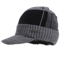 New Hat Bib Two-Piece Men's Knitted Hat Bib Autumn And Winter Plus Wool Cap Warm Woolen Hat
