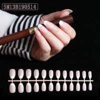 European And American Pink Complexion French Manicure
