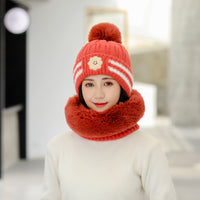 Plush thick knitted hat
