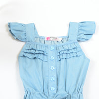 Girls Beautiful Denim Romper