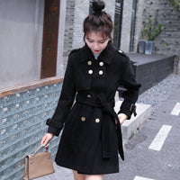 Autumn And Winter Clothes Small Slim Slim Mid-Length Fashionable Woolen Coat