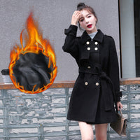 Autumn And Winter Clothes Small Slim Slim Mid-Length Fashionable Woolen Coat
