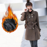 Autumn And Winter Clothes Small Slim Slim Mid-Length Fashionable Woolen Coat