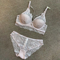 Sexy French lace Underwear Female Thin Half-cup Breathable Gathering Natal Red Suit