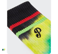 INFLATION Cool Socks For Men Street Style Multicolor Tie Dye Socks With Embroidery All-match Sport Socks Unisex
