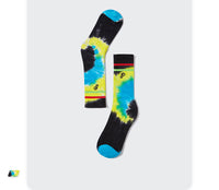INFLATION Cool Socks For Men Street Style Multicolor Tie Dye Socks With Embroidery All-match Sport Socks Unisex