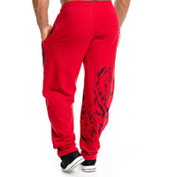 Pure Cotton Big Leg Pants Men's Sports Fitness Pants