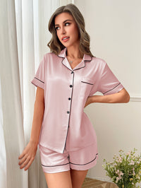 Womens Cardigan Pajamas Middle Eastern-Style Rayon-Like Loungewear Set