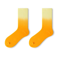 Gradient Color Tie-dye HipHop Men And Women Socks