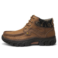 Large Size High-top Leather Boots Increase Martin Boots