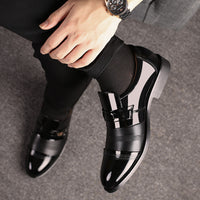 Large Size Men's Business Suit Leather Shoes