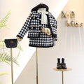 Autumn And Winter Clothes, Western Style, European And American Style Girls' Casual Suit, Girl's Small Fragrance Style Sub-Coat And Short Skirt Two-Piece Set