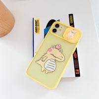 Stereo Crocodile Sliding Lens Phone Case