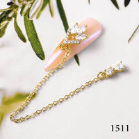 Nail Art Zircon Nail Pearl Rhinestone Jewelry Net Red Tassel Chain Diamond LZ Same Luxury Zircon
