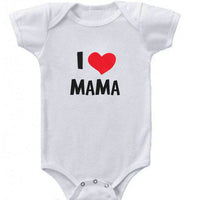 DERMSPE  Funny Super Mama Papa Printed Baby Romper New Fashion Boys Girls Jumpsuit Soft Short Sleeved O Neck Bodysuit 0-24M