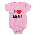 DERMSPE  Funny Super Mama Papa Printed Baby Romper New Fashion Boys Girls Jumpsuit Soft Short Sleeved O Neck Bodysuit 0-24M