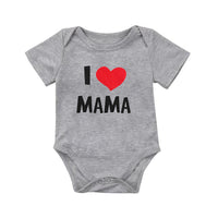 DERMSPE  Funny Super Mama Papa Printed Baby Romper New Fashion Boys Girls Jumpsuit Soft Short Sleeved O Neck Bodysuit 0-24M
