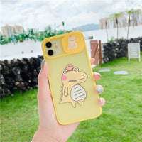 Stereo Crocodile Sliding Lens Phone Case