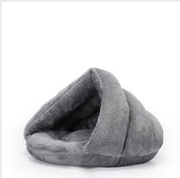 Arctic Velvet Triangle Nest Dog Nest Semi Closed Warm Pet Nest Bed In Winter