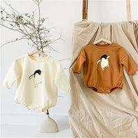 Pack Fart Clothing Animal Print Baby One-piece Triangle Climbing Clothes