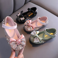 Casual Colorful Diamond Bowknot Children's Dance Shoes