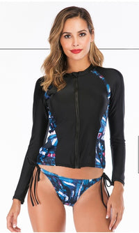 Long-Sleeved Surfing Suit, Sunscreen Split Triangle Diving Suit, Hot Spring Was Thin, Sports And Leisure Models