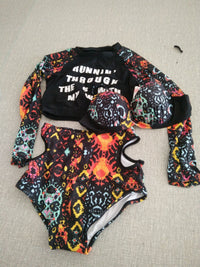 Manufacturer Direct Sale Special Price Female Swimsuit Split High Waist Bikini Three Piece Long Sleeve Sunscreen Suit Diving Suit Hot Spring