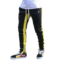 Long Trousers  Men's  Sports  Running  Double Pocket Zipper Pants