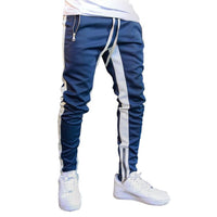 Long Trousers  Men's  Sports  Running  Double Pocket Zipper Pants