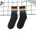 Cotton Wild Striped Men And Women Couple Sports Socks