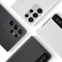 Mobile Phone Case Original Mirror Flip Cover With Spen Stylus Silicone Protective Cover