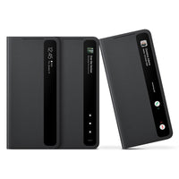 Mobile Phone Case Original Mirror Flip Cover With Spen Stylus Silicone Protective Cover