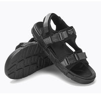 Fashion Beach Couple Wearing Flip Flops Outside