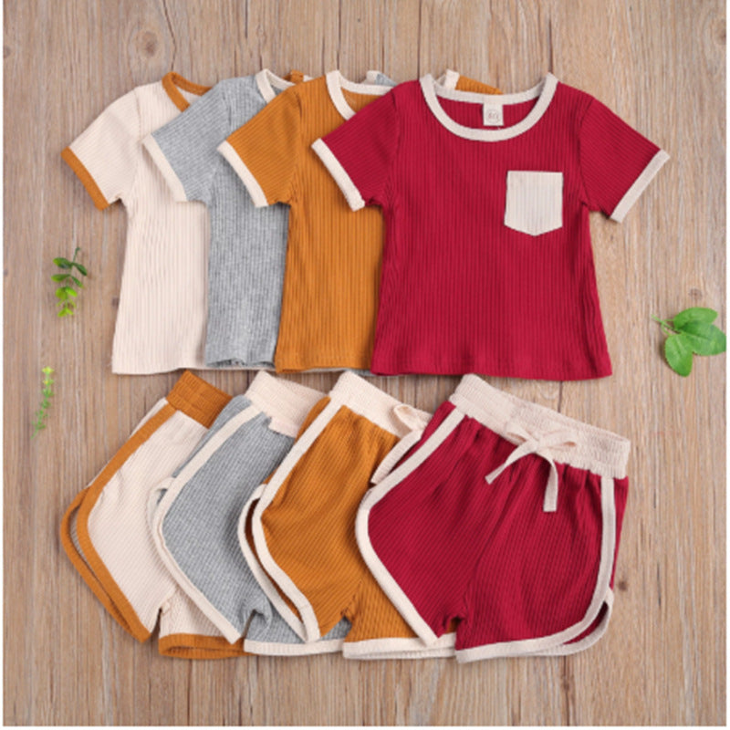 New Product Children'S Clothing Baby Children'S Pit Strip Pocket Top