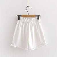 Summer New Style Sweet Casual Wear Cute Cartoon Print Summer Wide-leg Shorts Women