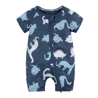 Baby Clothes Ins Summer Cotton Short-Sleeved Newborn Jumpsuit For Men And Women Baby Romper